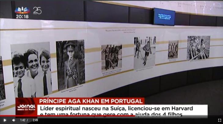 Prince Aga Khan makes his first public appearance in Lisbon (video)