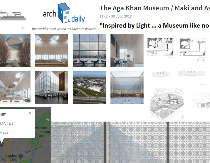 The Aga Khan Museum, inspired by “Light” explain Maki and Associates | Arch Daily