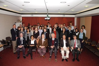 Group from INTERTB Symposium and World Without TB at the symposium held at St George’s University of London in 2009. Group from INTERTB Symposium and World Without TB at the symposium held at St George’s University of London in 2009 Professor Mitchison attended all symposia including the one in 2017 where he addressed the audience from his wheelchair