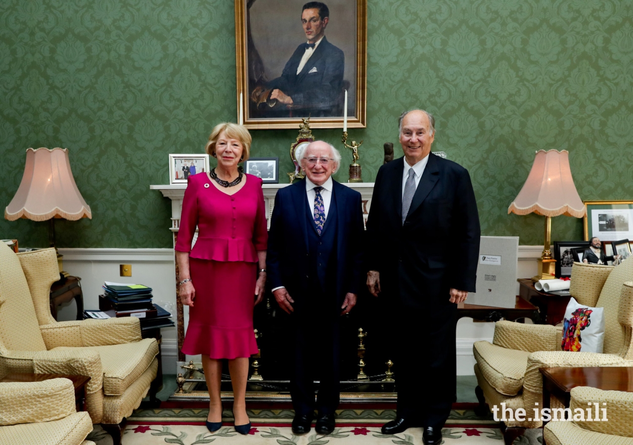 President of Ireland Honours Diamond Jubilee of His Highness the Aga Khan