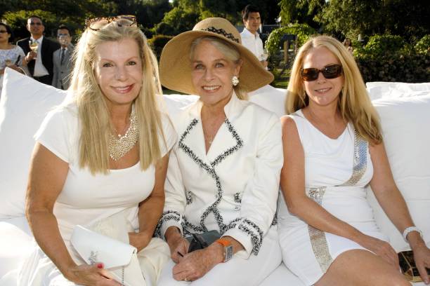 WATER MILL, NY - AUGUST 7, 2010: (L-R) Princess Yasmin Aga Khan, Frances Hayward and Anne Hearst McInerney. (Photo by ADRIEL REBOH/Patrick McMullan via Getty Images)