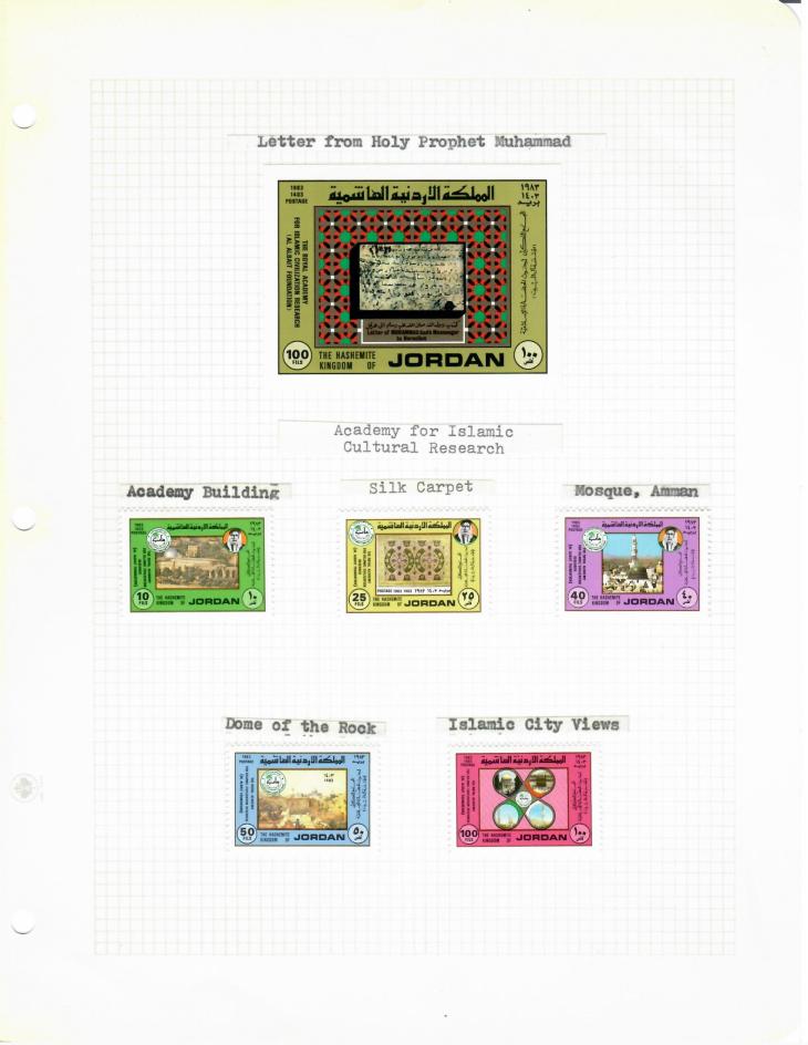Historical Stamps from Jordan