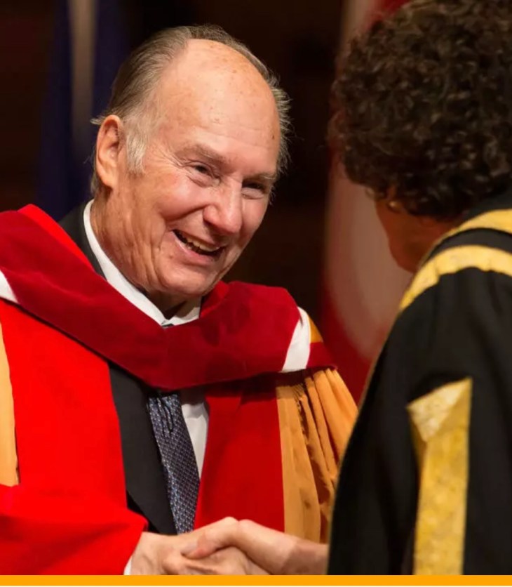 University of Calgary Mourns Aga Khan IV’s Passing, Honoring His 2018 Doctorate Award