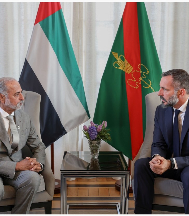 Sheikh Nahyan bin Mubarak Al Nahyan, Minister of Tolerance and Coexistence, extended his heartfelt condolences to H.H. Prince Rahim Al-Hussaini, Aga Khan V