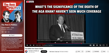Washington, DC. 1987: His Highness Princess Karim Aga Khan IV addresses the audience at an award ceremony and dinner during the 35th anniversary International Development convention