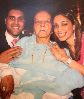 (L-R) Ebrahim, grandmother Shirin and Rozmin Valliani. Image credit Valliani family
