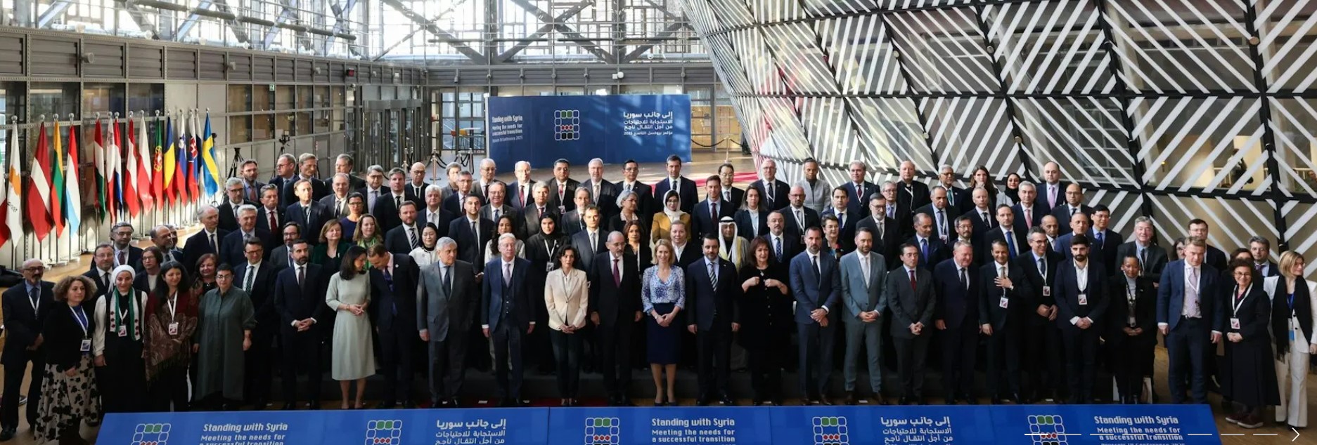 Brussels, Belgium. March 17, 2025: His Highness the Aga Khan, Prince Rahim al-Hussaini Aga Khan V, spoke at the European Commission’s ninth annual conference in support of Syria, “Standing with Syria: meeting the needs for a successful transition”. He pledged, on behalf of the Ismaili Imamat and the Aga Khan Development Network, a minimum of €100 million over two years to help address the country’s urgent humanitarian and development needs. Image credit: European Union
